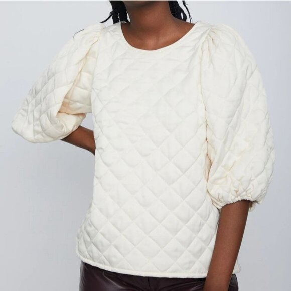 NWT Just Female Cally blouse in buttercream Size 42‎ (XL) - Picture 1 of 10